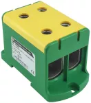 ZŁĄCZKA SZYNOWA JEDNOPOLOWA ZGX 2x150 MM2 ŻÓŁTO - ZIELONA (Al/Cu)