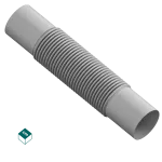 ZCL / Złączka Elastyczna PVC-U Szara 37 (30 szt/op.)