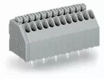 Złączka do płytek drukowanych przycisk 0,5 mm² RM 2,54 mm 7-bieg, szara