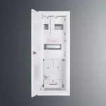 Rozdzielnica p/t licznikowa RW 23NN P T1F+14S płytka 612x213x135; pełne drzwi; z.p9081; IP30; RAL9003