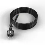 PP-40H/4M/3X2,5/H05VV-F Przewód przyłączeniowy z wtyczką prostą IP44; 3x2,5; H05VV-F; 4m; czarny