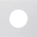 S.1/B.3/B.7 Płytka czołowa do łącznika i sygnalizatora świetlnego E10, biały, połysk