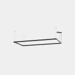 Lineal lighting system Apex Rectangular Pendant 1125mm x 2140mm 79.2W LED warm-white 2700K CRI 92 DALI Black IP40 6877lm AW29-72VAPLDS60