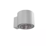 TUZ T2Kh AR111 kinkiet max. 1x60W, G53, 12V/AC, srebrny aluminiowy (mat struktura) RAL 9006
