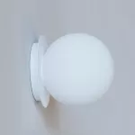 COTTON kinkiet fi200 max.1x23W, E27, 230V, biały sygnałowy (mat struktura) RAL 9003