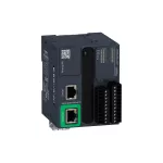 Sterownik modułowy, RJ45, Ethernet, 8 wejść, 8 wyjść tranzystorowych PNP, 24 VDC, zaciski śrubowe Modicon M221