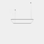 Pendant Geometric Square Recessed 4000x4000mm LED 315W LED neutral-white 4000K DALI-2/PUSH Black 22085lm QS5T-00X9AZDU05