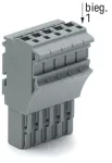 1-przewodowe gniazdo Push-in CAGE CLAMP®, szara 2022-114