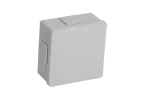 VP-01 Puszka n/t 86x86x40mm IP55 4-wl klik dł.gum. popiel