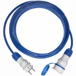 PS-X1/44S/25M/3X2,5/H07BQ-F przedłużacz X1 przewód w oponie poliuretanowej H07-BQF 3x2,5 mm2, IP44, wtyczka i gnizado w kolorze szaro-niebieskim, przewód kolor niebieski
