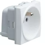 systo Gniazdo z uziemieniem 16A 250V 2M samozaciski biały