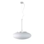 OVAL fi550 wisząca max.3x23W, E27, 230V, przewód transparentny, kolor srebra (gładki mat)
