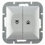 WP-10P/M Wyłącznik żaluzjowy-PERŁA- zwierny p/t 10A,250V; srebrny