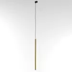 NER 400 wisząca track, max. 1x2,5W, G9, 230V, przewód czarny, kolor złota (gładki mat)