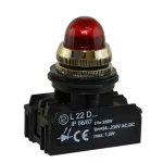 PROMET Lampka L22GD 24V-230V W3 czerwona