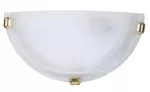 3001 Półplafon Alabastro E27/1x60W biały/złote 230V, 50Hz