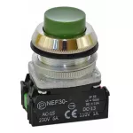 PROMET Przycisk NEF30-WXY/W3 zielony