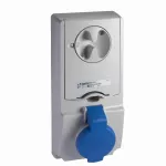 Gniazdo blokowane PratiKa 16 A - 3P + N + E - 380...415 V AC - IP65 - panel
