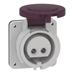 Gniazdo Pratika 20/25V, 16A, 2P, IP44