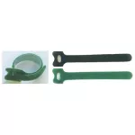 Opaska kablowa na rzepę zielona   310  x 16mm 20szt