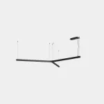 Lineal lighting system Apex "Y" Pendant 65.1W LED warm-white 2700K CRI 92 CASAMBI Black IP40 4689lm AW34-54V9BEXB60