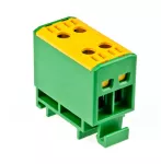 ZŁĄCZKA SZYNOWA JEDNOPOLOWA ZGX 2x16 MM2 ŻÓŁTO - ZIELONA (Al/Cu)