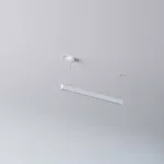 AVAR 850 wisząca, dyfuzor płaski OPAL, LED PHILIPS LV 19,2W/3170lm/940/TD/CAS, 230V, biały sygnałowy (mat) RAL 9003