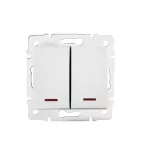 DOMO 01-1023-202 bi Łącznik zwierny podwójny LED