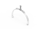 [NI V2A] Uchwyt gąsiorowy uniwersalny G6 MAX z plastikiem