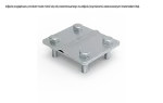[NI V2A] Złącze uniwersalne drut / bednarka 80x70mm; fi8mm