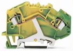 2-przewodowa złączka PE 4 mm², żółto-zielona 781-607/999-950