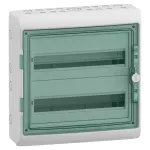Obudowa natynkowa, Mureva (dawna Kaedra), IP65 MRV-2-18-NT-T drzwi transparentne 2 rzędy 18 modułów/rząd