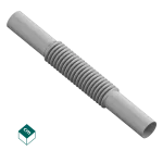ZCL / Złączka Elastyczna PVC-U Szara 16 (100 szt/op.)
