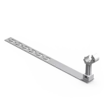[OG] Uchwyt pod dachówkę z zaczepem z plastikiem L-450mm