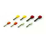 255160 Tulejka izol.podwójna 2x6L14 żółta