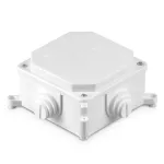 PK-2R Puszka odgałęźna, dławica rurka pod przewód wymiar 103x103x60; IP-44; biały