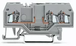 Złączka do zabudowy elementów 3-przewodowe, szara 279-673/281-411