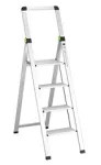 Drabina składana SLIM 4-stopnie z uchwytem STALCO PERFECT S020140513