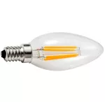 LED filament świeczka 230V 4W E14 C35CL 2700K 25000h
