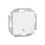 SIMON 15 WS15-1591201B-030 Łącznik schodowy do wersji IP44 (moduł) 10AX, 250V~, zaciski śrubowe; biały Wymagana uszczelka do ramki