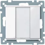 KNX przycisk natynkowy 1-kr. plus biały active System M