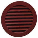 kratka wentylacyjna drzwiowa okrągła fi 59/47 mm, brązowa, 4 sztuki