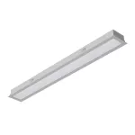 BURGOS R2 wpust stropowy LED PHILIPS 43W/5300lm/3000K, 230V, srebrny aluminiowy (mat struktura) RAL 9006