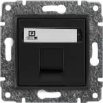 VENA Gniazdo komputerowe poj. RJ45 (wkład MOLEX), bez ramki, ANTRACYT