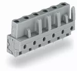 Gniazdo THT Pin lutowniczy 0,6 x 1,0 mm konstrukcja prosta, szare 232-732/045-000