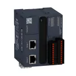 Sterownik modułowy, 2 x RJ45, 8 wejść, 8 wyjść tranzystorowych PNP, 24 VDC, zaciski sprężynowe Modicon M221
