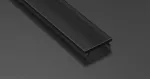 Klosz PVC czarny do profilu L6 2,02 m