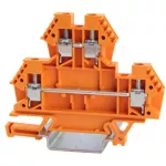 Złączka piętrowa 4mm2 pomarańczowa /50/