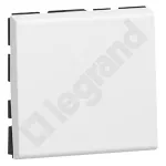 MOSAIC PRZYCISK JEDNOBIEGUNOWY - 2 MODUŁY BIAŁY 6X-250V~, Legrand