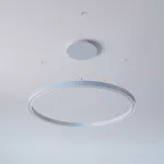 ALFREDO 1500/U wisząca DIRECT LED PHILIPS LV 94,5W/15000lm/3000K/TD/CAS, 230V, srebrny aluminiowy (mat struktura) RAL 9006